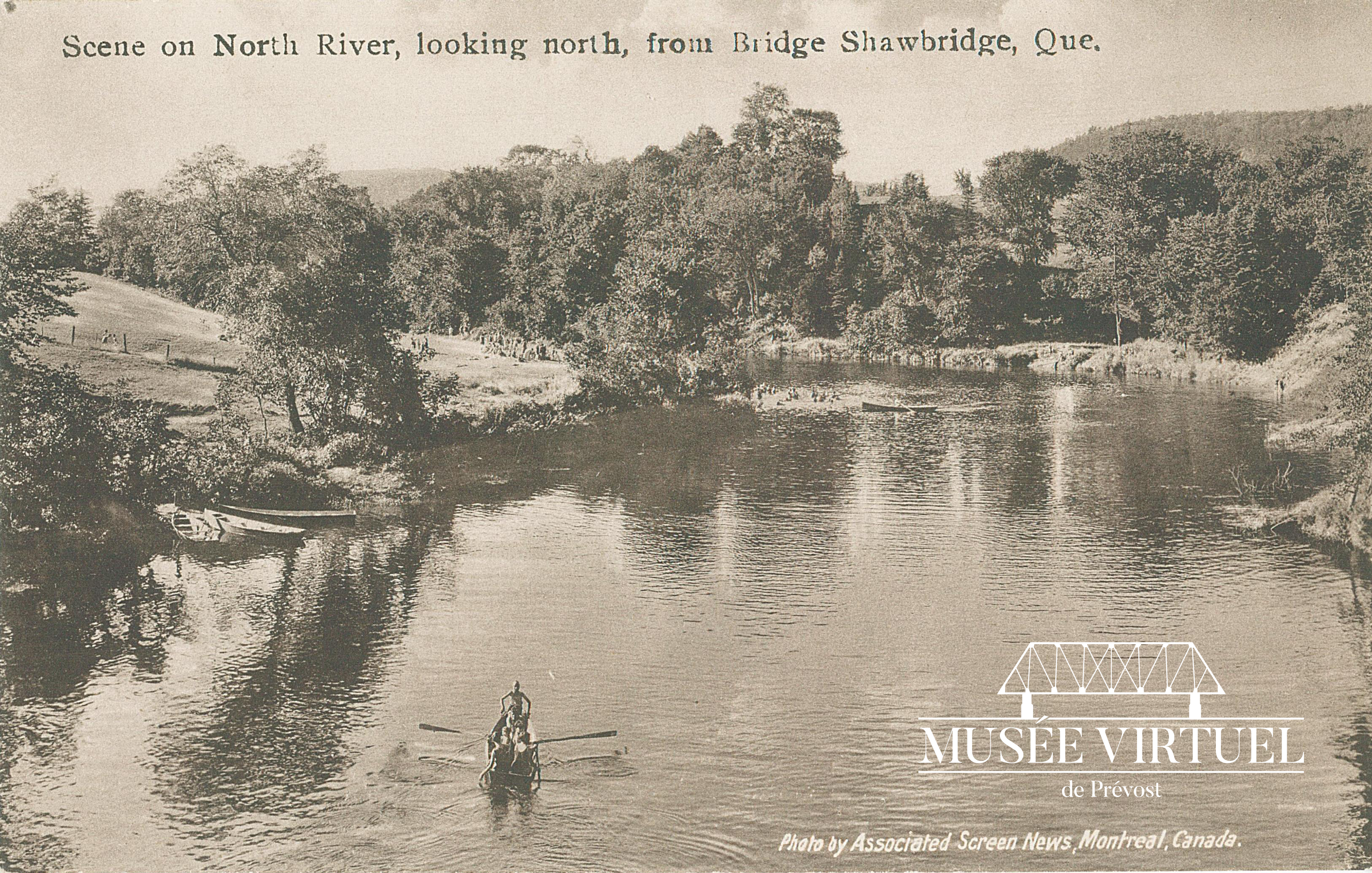 2. Rivière-du-Nord vue vers le nord depuis le pont Shaw - Collection de Sheldon Segal