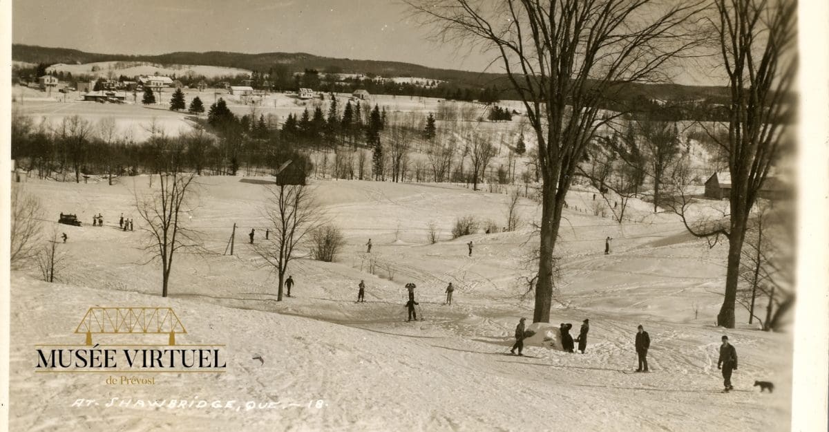 10. Remonte-pente et son câble, après 1933, sur la terre de Ménasippe Richer - Collection de Guy Thibault - © Ludger Charpentier