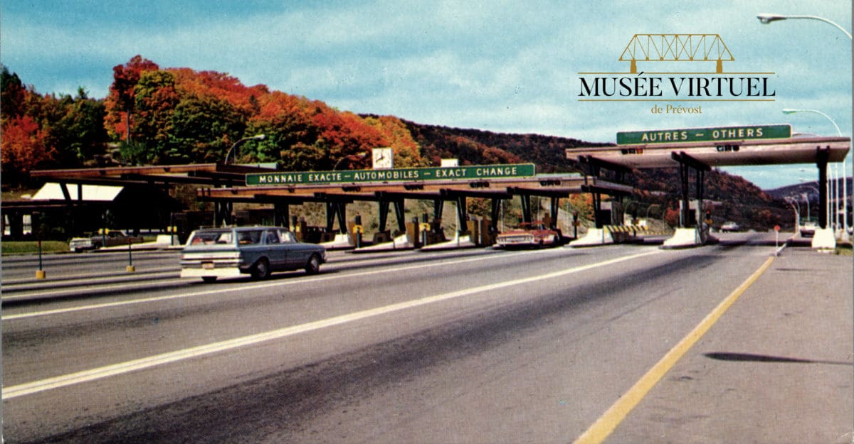 Poste de péage sur la route 11 en 1966 - Collection Guy Thibault