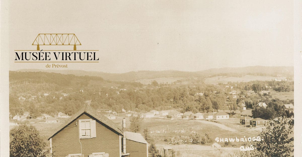 1. Une des 9 maisons (Chalets Morin), situé tout près du Saut de la mort dans les années '30 - Collection de Guy Thibault