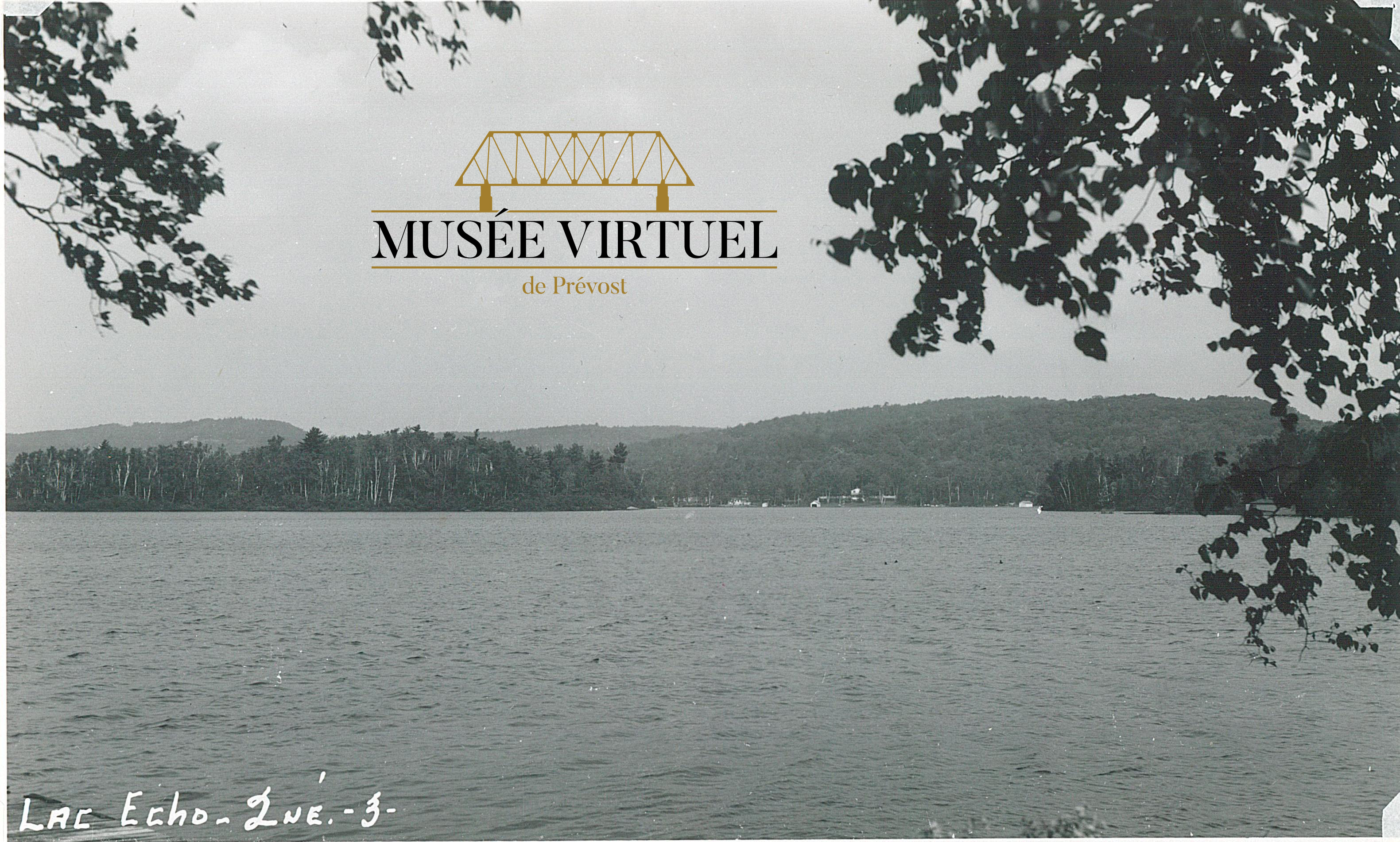 6. Lac Écho vu vers Saint-Hippolyte vers 1940 - Collection de Guy Thibault - © Ludger Charpentier