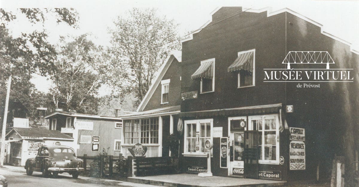 Restaurant chez Charles Giroux, situé au 1282, rue Principale, près du magasin Alexander - Collection de Raymond Lanno