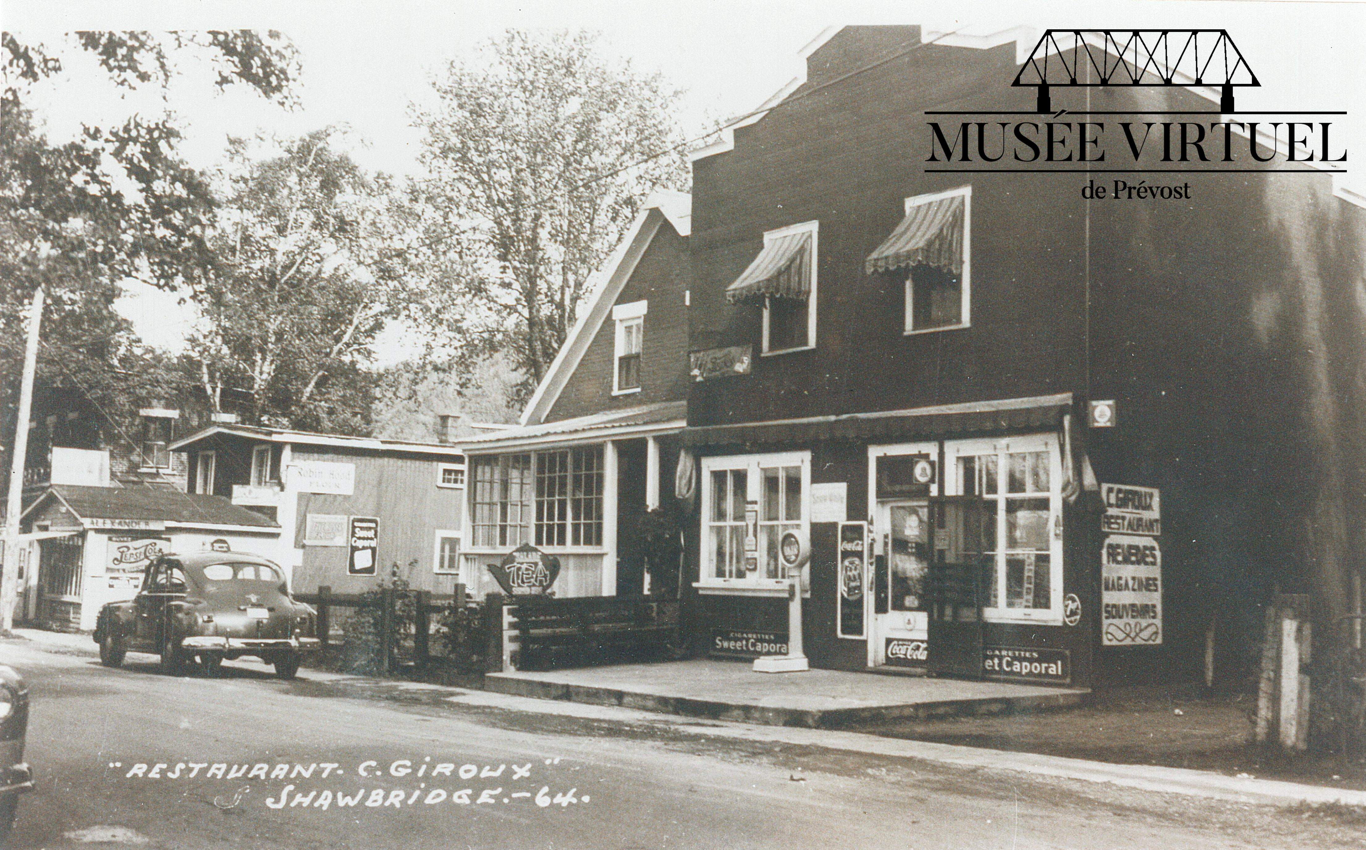 6. Restaurant chez Charles Giroux situé au 1282, rue Principale près du Magasin Alexander - Collection de Raymond Lanno