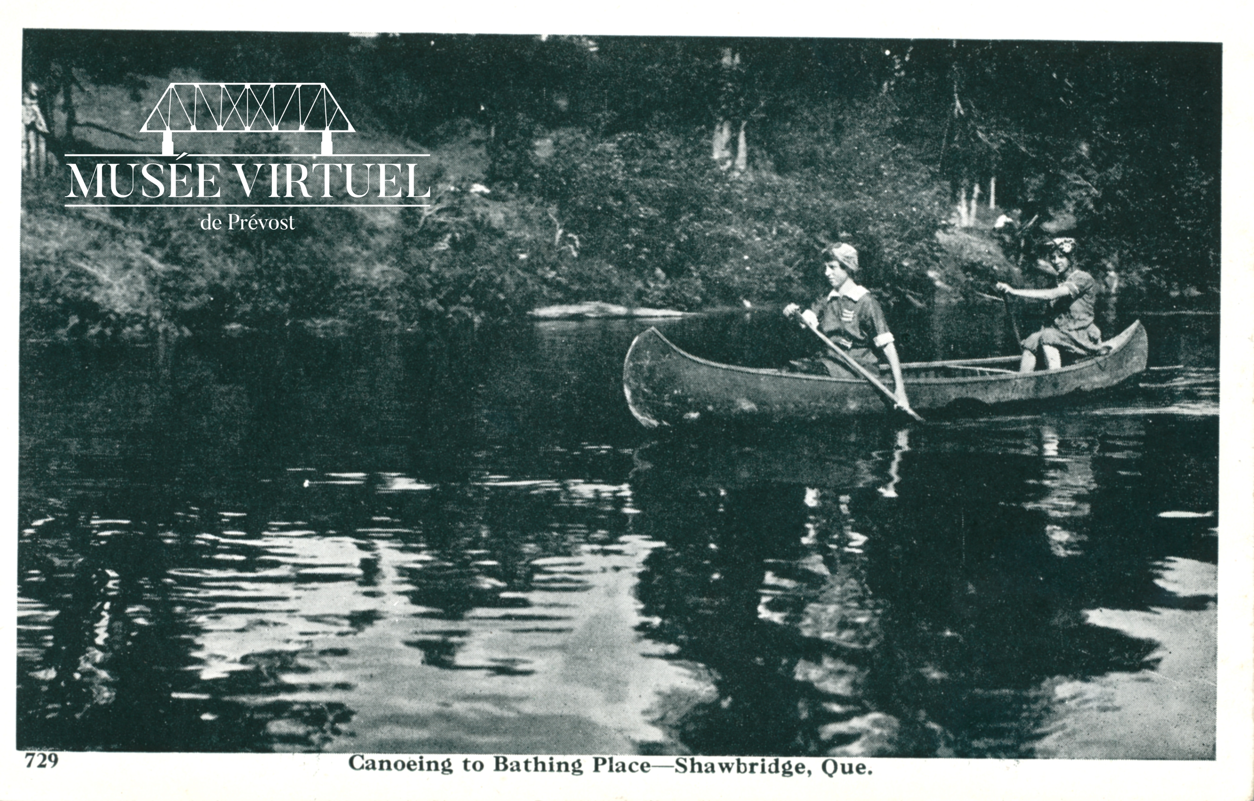 12. Un tour en canot sur la Rivière-du-Nord - Collection de Guy Thibault