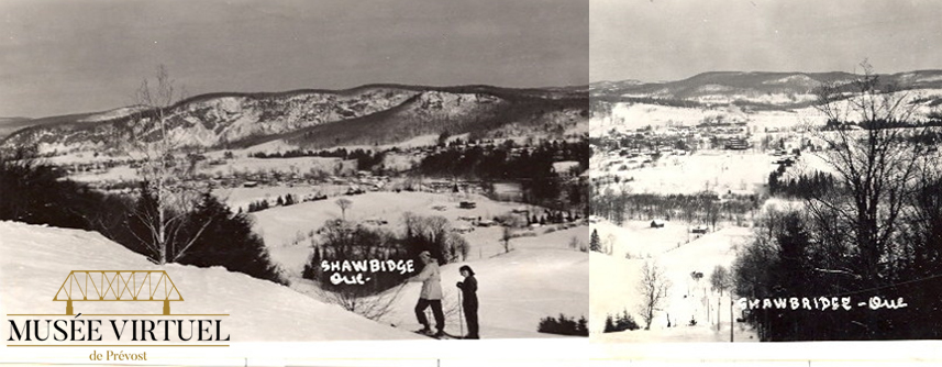 11. Voici un montage de 2 photos prises le même jour accolées afin d'avoir une vue panoramique du paysage - Collection de Guy Thibault et de Rémi Paquin