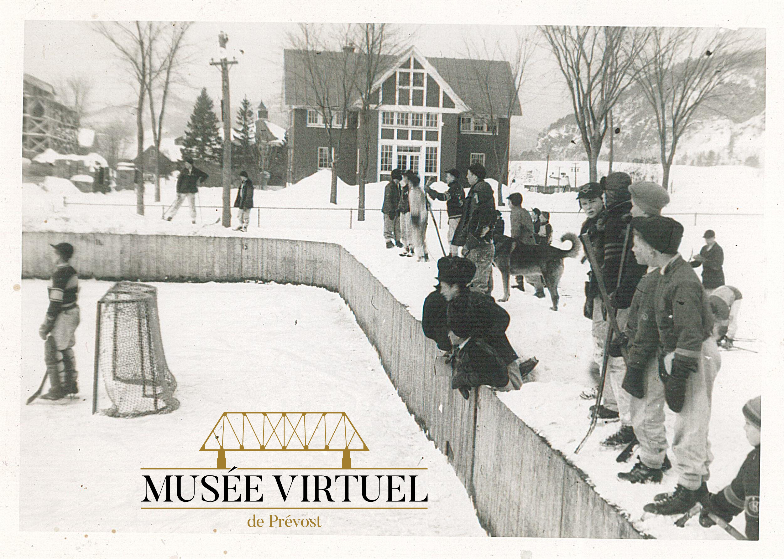 16. Partie de hockey sur la patinoire du Boy's Farm - Collection de Sheldon Segal