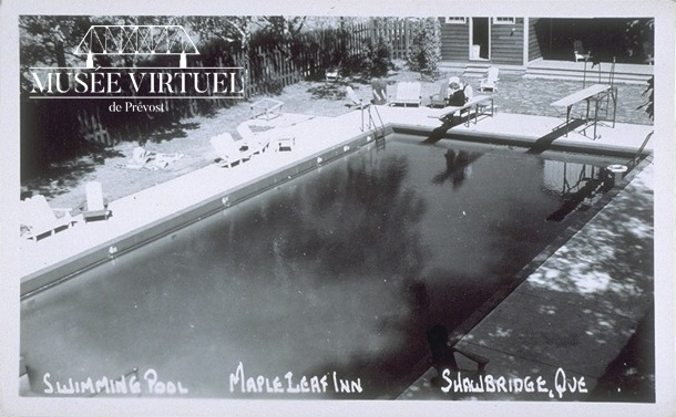 10. Piscine du Maple Leaf Inn dans les années 1940