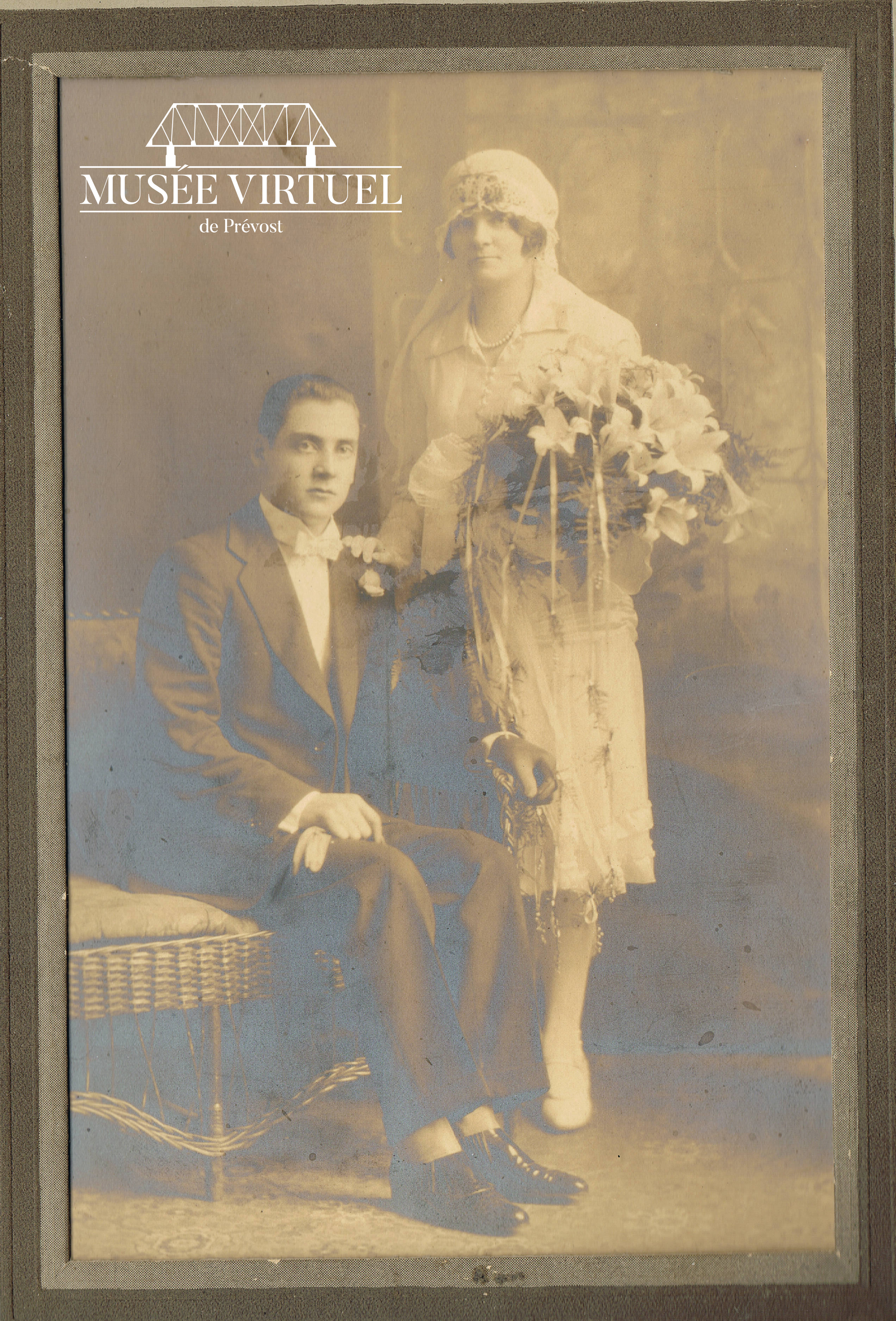 9. Parrain et marraine en 1910 - Collection de la famille Brosseau