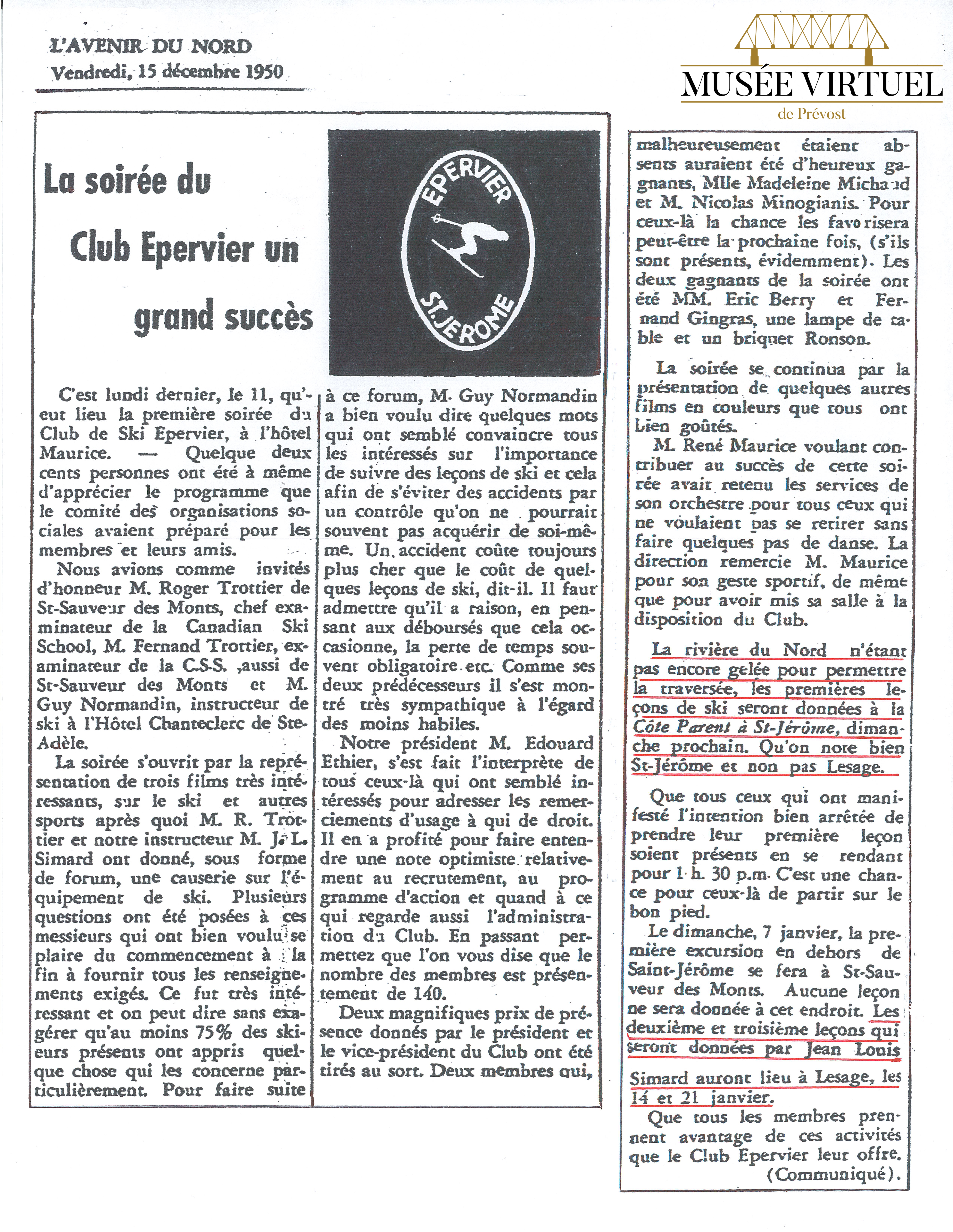 33. L'Avenir du Nord - 15-12-1950