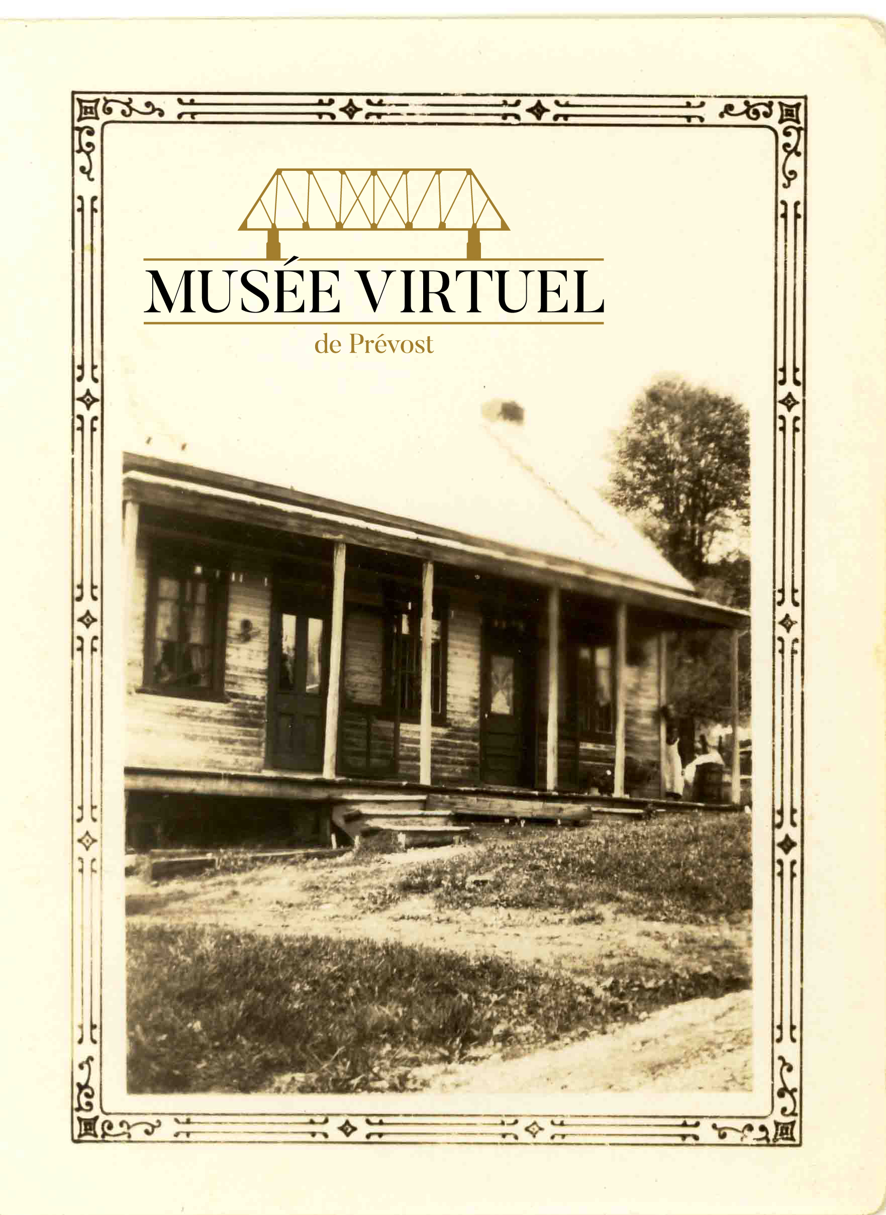 2. Maison Brosseau en 1924 où on voit le baril d'eau de pluie et de gouttières sur le coin droit de la galerie - Collection de la famille Brosseau