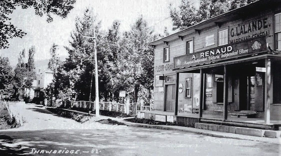 Magasin Aldéric-Renaud, vers 1935; Courtoisie Denis St-Onge