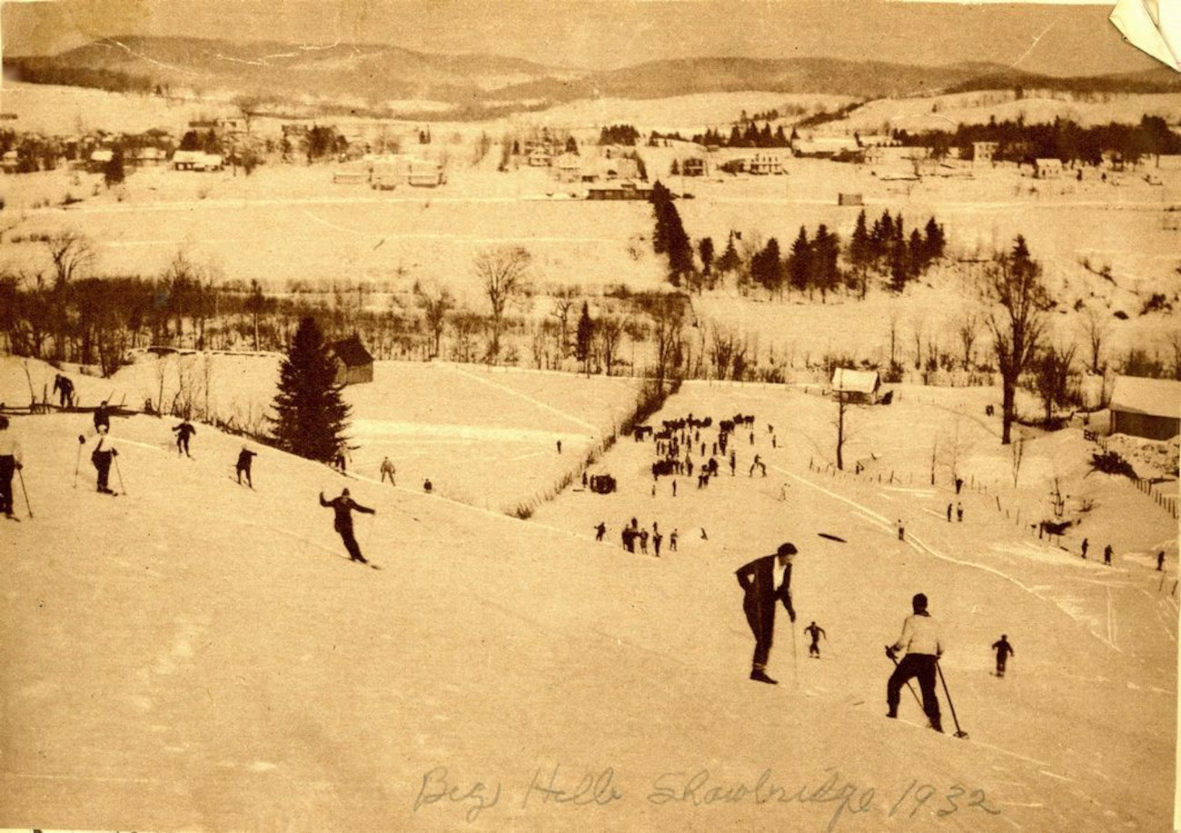 Big Hill vers 1932 - Collection de Bernard Brazeau, Musee du Ski des Laurentides