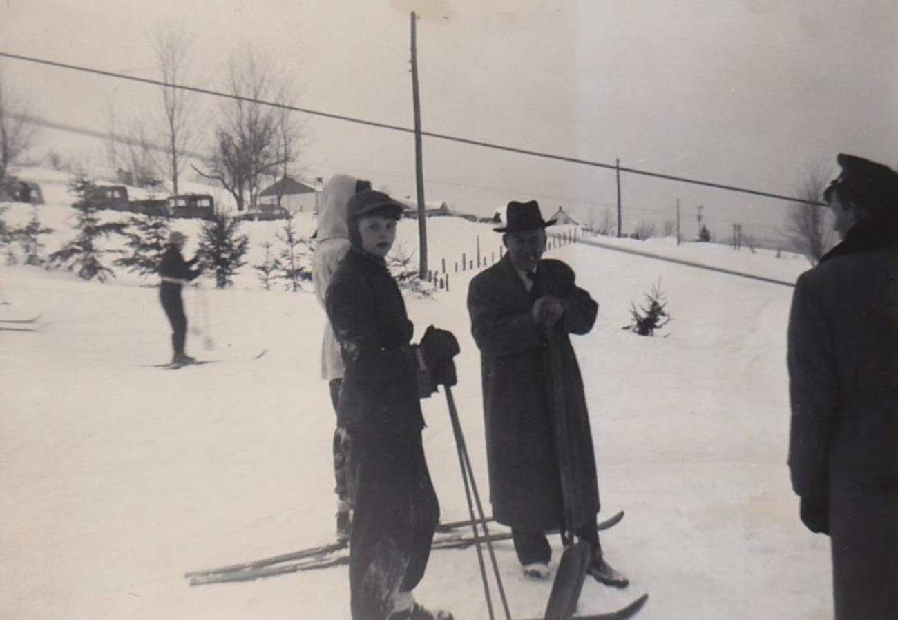 Lucien Parent et Pauline Haché au Sommet Parent - Collection Pauline Haché